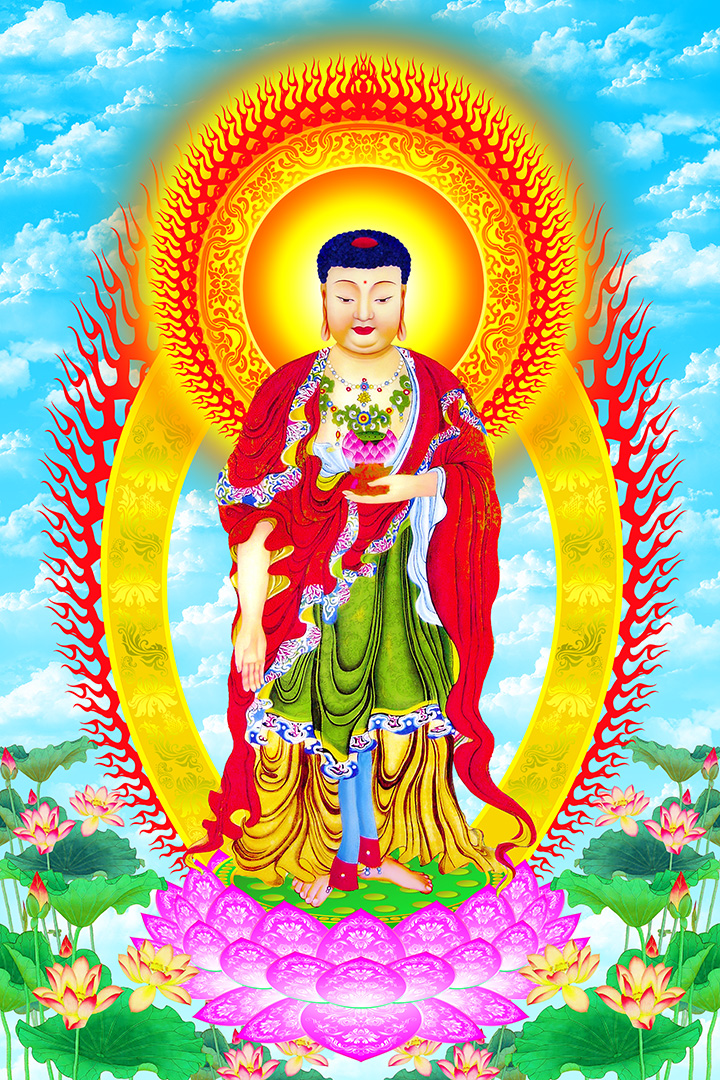 Hình A Di Đà Phật - một hình ảnh đầy sắc màu và hoàn thiện, tượng trưng cho tình yêu, sự che chở và lòng nhân ái của Đức Phật. Hình ảnh này sẽ giúp bạn tìm thấy bình an bên trong, hỗ trợ bạn trong những thời khó khăn và tìm kiếm những giá trị tinh thần phù hợp với mục tiêu cuộc sống của mình.
